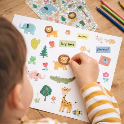 Creative Kids dierenstickers voor kinderen - 160 stuks verdeeld op 3 vellen - uitvoering met 3d, glitter en mini stickers - ideaal om te knutselen en te decoreren - vanaf 3 jaar - meerkleurig Creative Kids dierenstickers voor kinderen - 160 stuks verdeeld op 3 vellen - uitvoering met 3d, glitter en mini stickers - ideaal om te knutselen en te decoreren - vanaf 3 jaar - meerkleurig
