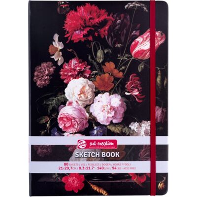 Talens Art Creation schetsboek stilleven met bloemen in een glazen vaas 21 x 29,7 cm, 140 g, 80 vellen Talens Art Creation schetsboek stilleven met bloemen in een glazen vaas 21 x 29,7 cm, 140 g, 80 vellen
