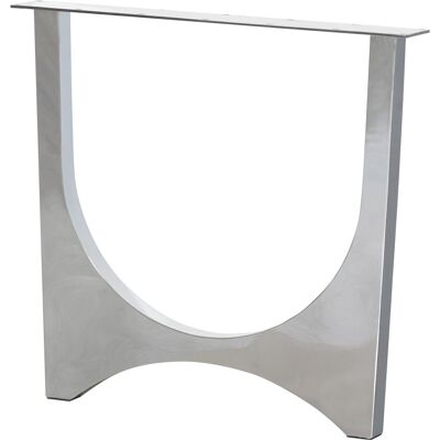 WOOOD zaandam design tafelpoot - metaal - chrome - 1 stuks - 72x79x10 WOOOD zaandam design tafelpoot - metaal - chrome - 1 stuks - 72x79x10
