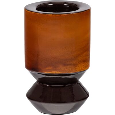 WOOOD kiva kandelaar 20x12 cm - metaal - bruin - 20x12x12 cm WOOOD kiva kandelaar 20x12 cm - metaal - bruin - 20x12x12 cm