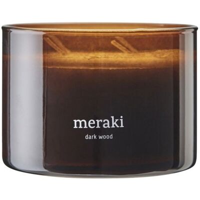 Meraki Dark Wood Geurkaars - Unisex, 340g Meraki Dark Wood Geurkaars - Unisex, 340g