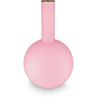 Pip Studio - bloemenvaas - woonaccessoires - roze vaas - metaal - 24.5x42cm Pip Studio - bloemenvaas - woonaccessoires - roze vaas - metaal - 24.5x42cm