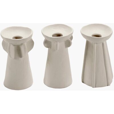 Serax - marie michielssen marie - vaas assortiment - beige - 8 ø - h 14cm - 3 stuks Serax - marie michielssen marie - vaas assortiment - beige - 8 ø - h 14cm - 3 stuks