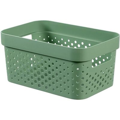 Curver infinity recycled box 4,5l dots groen Curver infinity recycled box 4,5l dots groen