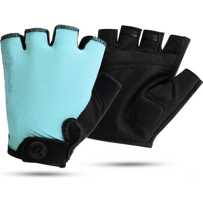 Rogelli core dames fietshandschoenen - zomer - korte vinger - lichtblauw Rogelli core dames fietshandschoenen - zomer - korte vinger - lichtblauw