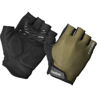 GripGrab - explr padded korte vinger zomer fietshandschoenen met padding - unisex - olijf groen GripGrab - explr padded korte vinger zomer fietshandschoenen met padding - unisex - olijf groen