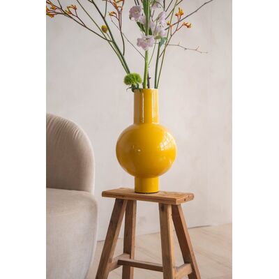 Pip Studio - vaas - okergeel - ijzer - 24x40cm Pip Studio - vaas - okergeel - ijzer - 24x40cm