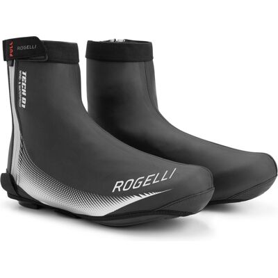 Rogelli fiandrex dames en heren overschoenen wielrennen - waterafstotend - zwart Rogelli fiandrex dames en heren overschoenen wielrennen - waterafstotend - zwart