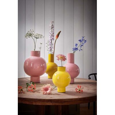 Pip Studio - vaas - roze - ijzer - 24x40cm Pip Studio - vaas - roze - ijzer - 24x40cm