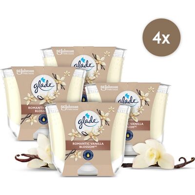 Glade lang brandende kaars romantic vanilla blossoms 100% raapzaadwax Glade lang brandende kaars romantic vanilla blossoms 100% raapzaadwax