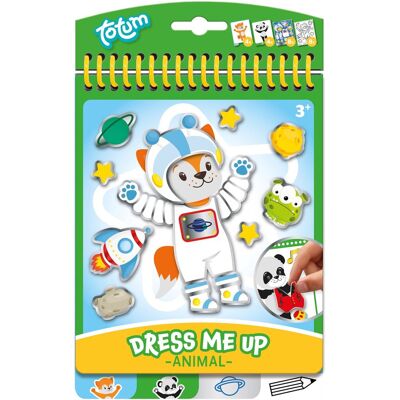 Totum aankleedboek dress me up dieren - stickerboek - kleurboek - panda en vos - 24-delig - speelgoed kinderen - knutselen - voor meisjes en jongens - ook voor kleuters - vanaf 3 jaar Totum aankleedboek dress me up dieren - stickerboek - kleurboek - panda en vos - 24-delig - speelgoed kinderen - knutselen - voor meisjes en jongens - ook voor kleuters - vanaf 3 jaar