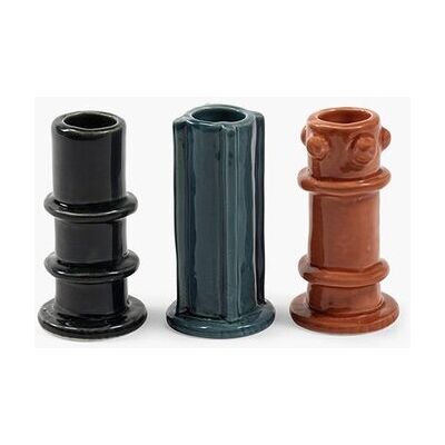 Serax - marie michielssen - kandelaar assortiment - mix kleuren - 5 ø - 3 stuks Serax - marie michielssen - kandelaar assortiment - mix kleuren - 5 ø - 3 stuks