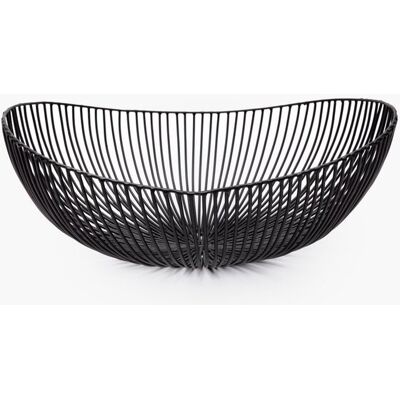 Serax - antonino sciortino catu - mand l - zwart - ijzer - 20 ø - h 14cm Serax - antonino sciortino catu - mand l - zwart - ijzer - 20 ø - h 14cm