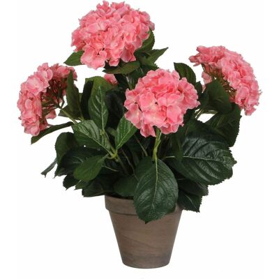 Mica Decorations Hortensia Kunstplant - 45x45 cm - Roze - Kunstplant Mica Decorations Hortensia Kunstplant - 45x45 cm - Roze - Kunstplant