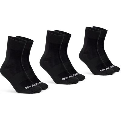 GripGrab - lightweight sl 3pack performance zomer fietssokken 3 paar coolmax wielersport sokken regular cut - zwart - unisex GripGrab - lightweight sl 3pack performance zomer fietssokken 3 paar coolmax wielersport sokken regular cut - zwart - unisex