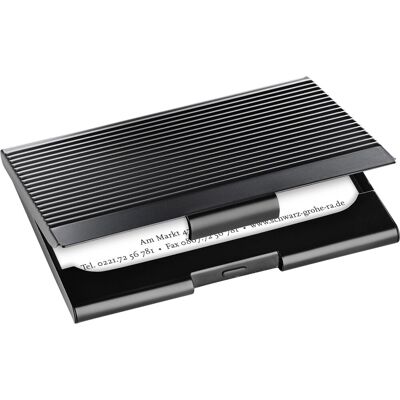 Sigel visitekaarthouder - 95x62x7mm - hoogwaardig metaal - voor 20 kaartjes - si-vz134 Sigel visitekaarthouder - 95x62x7mm - hoogwaardig metaal - voor 20 kaartjes - si-vz134