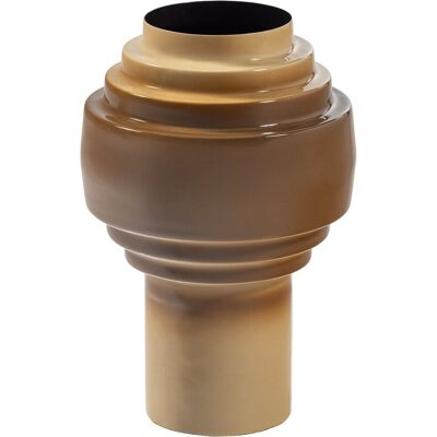 WOOOD orba vaas 36x24 cm - metaal - hoogglans zand - 36x24x24 WOOOD orba vaas 36x24 cm - metaal - hoogglans zand - 36x24x24