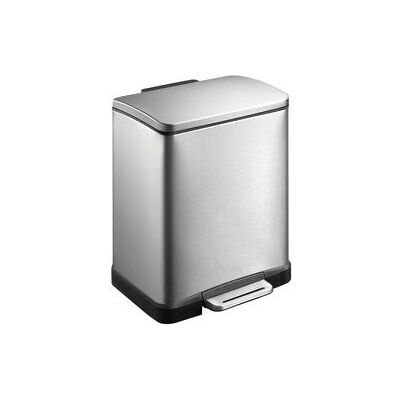 EKO E-cube RVS - Rechthoekige pedaalemmer - 9+10L EKO E-cube RVS - Rechthoekige pedaalemmer - 9+10L