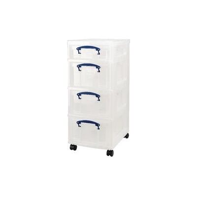 Really Useful Boxes Opbergbak - Transparant Blauw - 64 L Really Useful Boxes Opbergbak - Transparant Blauw - 64 L