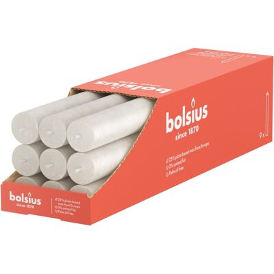 Bolsius - Rustieke dinerkaars D2.3H27cm Set van 16 - Kaars Bolsius - Rustieke dinerkaars D2.3H27cm Set van 16 - Kaars