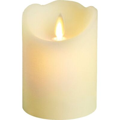 Lumineo Witte LED Kaars Ø 7,5x10cm - LED Kaars Lumineo Witte LED Kaars Ø 7,5x10cm - LED Kaars