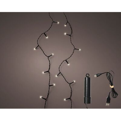 Lumineo led duracharge basic lights + twinkel effect ip44 zwart Lumineo led duracharge basic lights + twinkel effect ip44 zwart