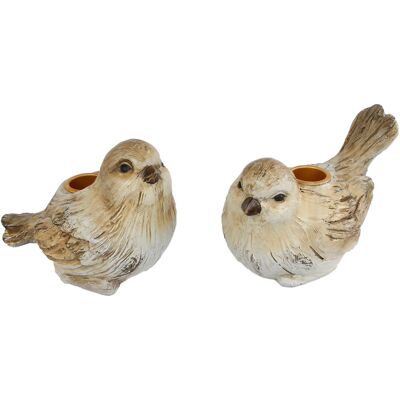 Overige Merken Kandelaar bird jack crème/bruin polystone 13,5x9x10,2 cm Overige Merken Kandelaar bird jack crème/bruin polystone 13,5x9x10,2 cm