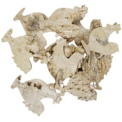 Overige Merken Kip figuurtjes van natuurlijk schors 8 cm 24 stuks Overige Merken Kip figuurtjes van natuurlijk schors 8 cm 24 stuks