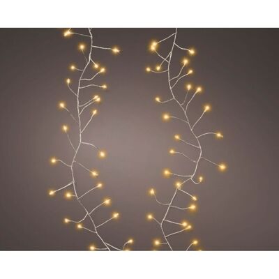 Overige Merken Led snoer 100 leds 120 cm warm wit licht zilver Overige Merken Led snoer 100 leds 120 cm warm wit licht zilver