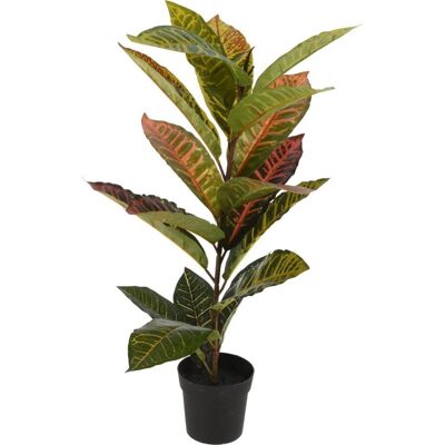 Overige Merken Kunstplant calathea 40x65 cm groen/roze Overige Merken Kunstplant calathea 40x65 cm groen/roze