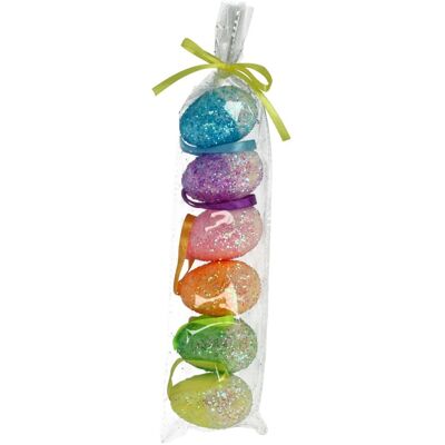 Overige Merken Paasei hangdecoratie 6cm 6 stuks Overige Merken Paasei hangdecoratie 6cm 6 stuks