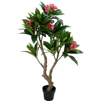 Overige Merken Kunstplant plumeria 75x150 cm roze/groen Overige Merken Kunstplant plumeria 75x150 cm roze/groen