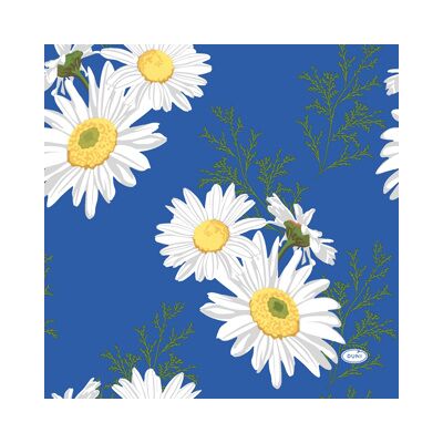 Duni Servetten daisy blue 33x33 cm 12 stuks Duni Servetten daisy blue 33x33 cm 12 stuks