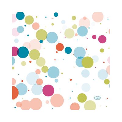 Duni Servetten festive bubbles multi 33x33 cm 12 stuks Duni Servetten festive bubbles multi 33x33 cm 12 stuks