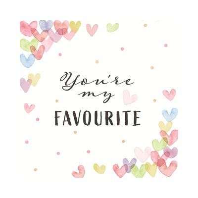 Duni Servetten hearts favour 33x33 cm 12 stuks Duni Servetten hearts favour 33x33 cm 12 stuks
