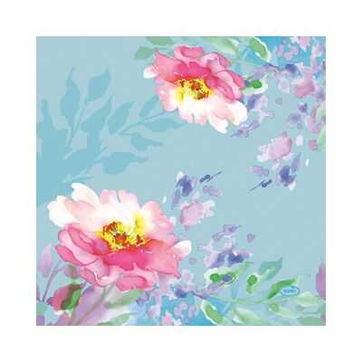 Duni Servetten flowy floral 33x33 cm 12 stuks Duni Servetten flowy floral 33x33 cm 12 stuks