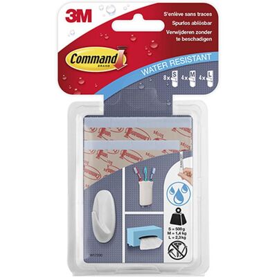3M 1044690 - w17200c comm. water-resist verwijderbare strips 4 stuks 3M 1044690 - w17200c comm. water-resist verwijderbare strips 4 stuks