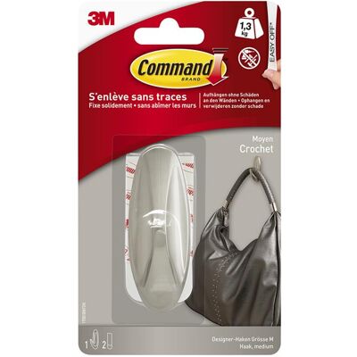 3M 1062190 - command middelgrote designhaak geborst. ni 17081bn 5 stuks 3M 1062190 - command middelgrote designhaak geborst. ni 17081bn 5 stuks