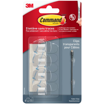 3M 1071798 - command™ ronde transparantekabelklemmen 9 stuks 3M 1071798 - command™ ronde transparantekabelklemmen 9 stuks