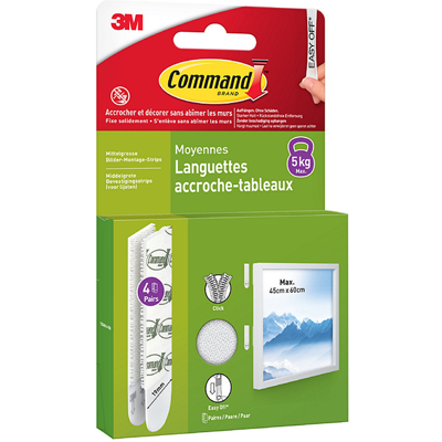 3M 1075969 - command fotolijststrips m wit 4 paar 12 stuks 3M 1075969 - command fotolijststrips m wit 4 paar 12 stuks