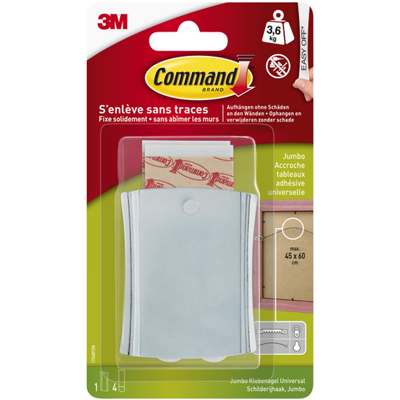 3M 1075972 - command schilderijhaak jumbo 1st 12 stuks 3M 1075972 - command schilderijhaak jumbo 1st 12 stuks