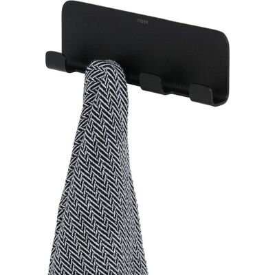 Tiger Krokrekke 4 - Mat Zwart - Badkameraccessoire Tiger Krokrekke 4 - Mat Zwart - Badkameraccessoire