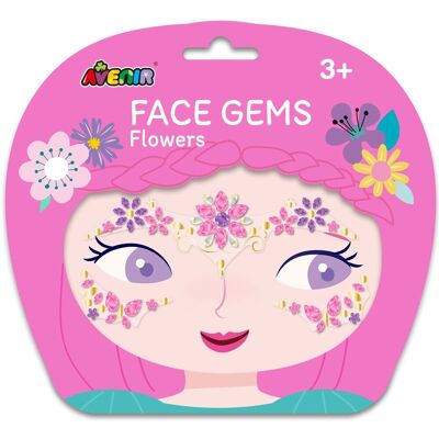 Avenir gezichtsstickers - bloemen - face gem - versier jezelf - 3 jaar Avenir gezichtsstickers - bloemen - face gem - versier jezelf - 3 jaar