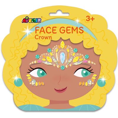 Avenir gezichtsstickers - kroon - face gem - versier jezelf - 3 jaar Avenir gezichtsstickers - kroon - face gem - versier jezelf - 3 jaar
