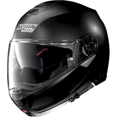 Nolan n100-5 classic flat zwart n-com 010 systeemhelm - motorhelm - maat l Nolan n100-5 classic flat zwart n-com 010 systeemhelm - motorhelm - maat l