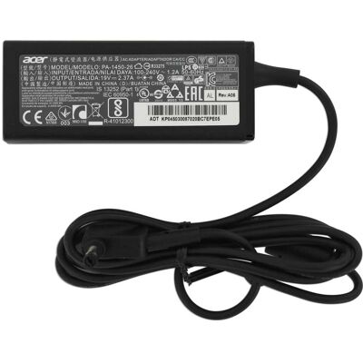 Acer Laptop AC Adapter 45W zwart Acer Laptop AC Adapter 45W zwart