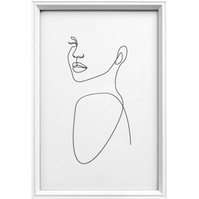 Walther Design 020x030 Wit houten silhouetlijst Walther Design 020x030 Wit houten silhouetlijst