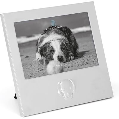 Zilverstad Hond 15x10 Zilveren Fotolijst - Fotolijst Zilverstad Hond 15x10 Zilveren Fotolijst - Fotolijst