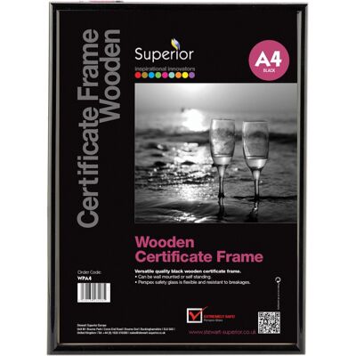 Seco fotolijst - a4 - 21 x 29.7cm - zwart - 11mm frame - se-wpa4 Seco fotolijst - a4 - 21 x 29.7cm - zwart - 11mm frame - se-wpa4