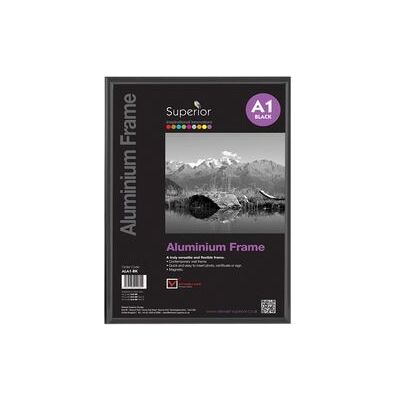 Seco Stewart Superior A1 Geborsteld Aluminium Fotolijst - Zwart Seco Stewart Superior A1 Geborsteld Aluminium Fotolijst - Zwart